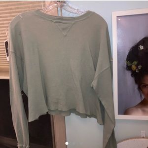 J Galt / Brandy Melville cropped henley